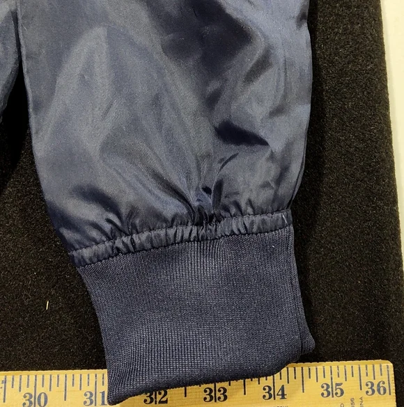 University Of Virginia Cavaliers Men's Blue Pullover, Warm Up Jacket, Size Large - Picture 3 of 9